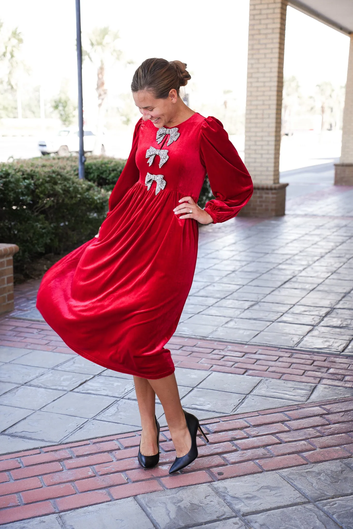 Diamond Velvet Dress