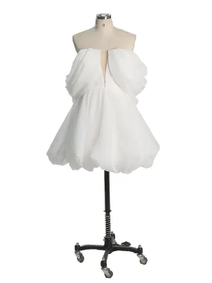 Elegant Knee Length Short Prom Dress Photography Photo Shoot Dress Props Lace Up Back YW230215