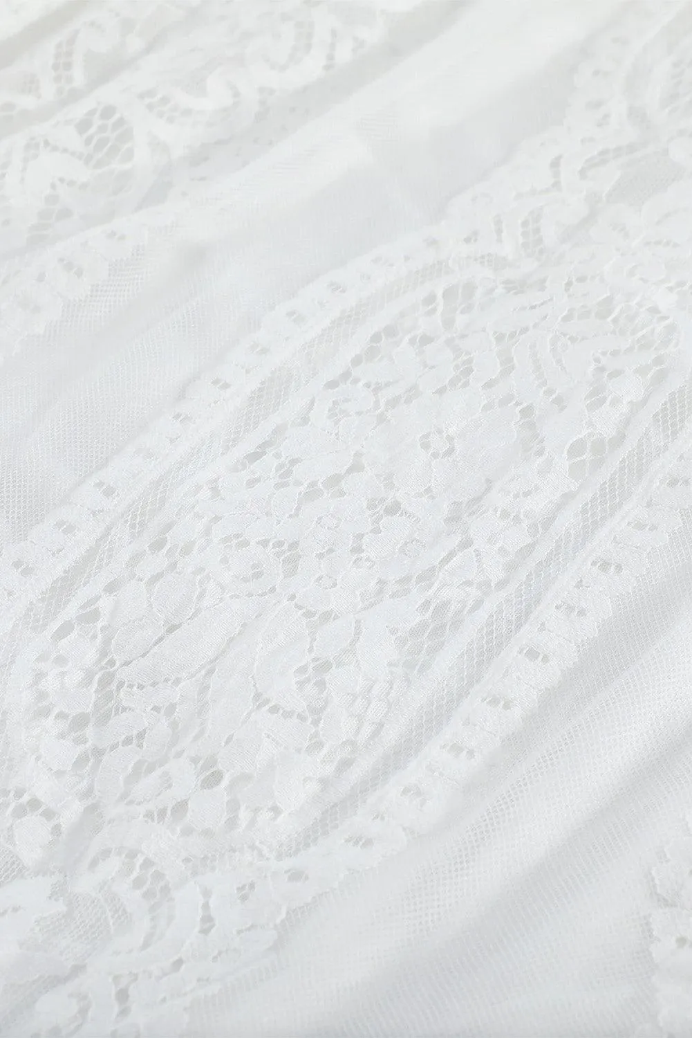Elegant Royal Lace Maxi Dress with V-Neckline