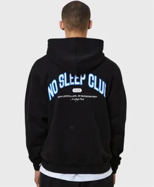 Faded No Sleep Club Late Night Hoodie Black