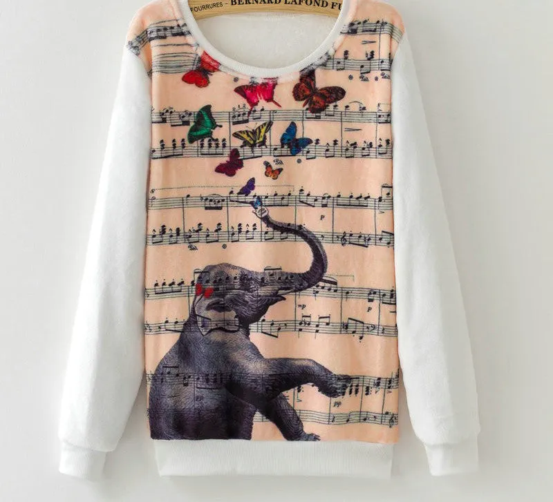 Fashion Women Long Sleeve Flannel Tracksuit Hoodie Dream Catcher Print Casual Pullover Sweatshirt