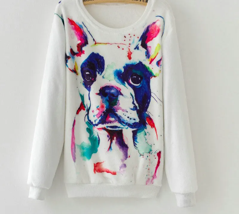 Fashion Women Long Sleeve Flannel Tracksuit Hoodie Dream Catcher Print Casual Pullover Sweatshirt