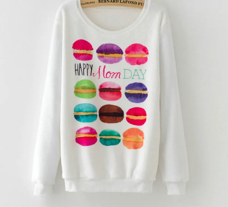 Fashion Women Long Sleeve Flannel Tracksuit Hoodie Dream Catcher Print Casual Pullover Sweatshirt