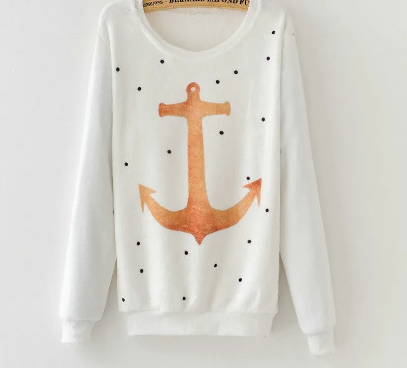 Fashion Women Long Sleeve Flannel Tracksuit Hoodie Dream Catcher Print Casual Pullover Sweatshirt