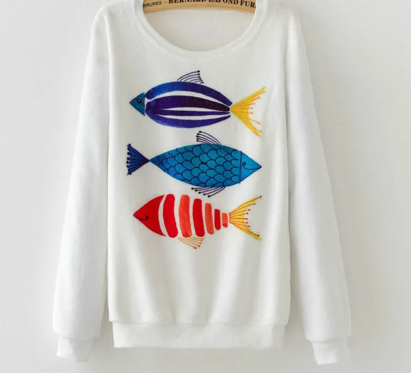 Fashion Women Long Sleeve Flannel Tracksuit Hoodie Dream Catcher Print Casual Pullover Sweatshirt
