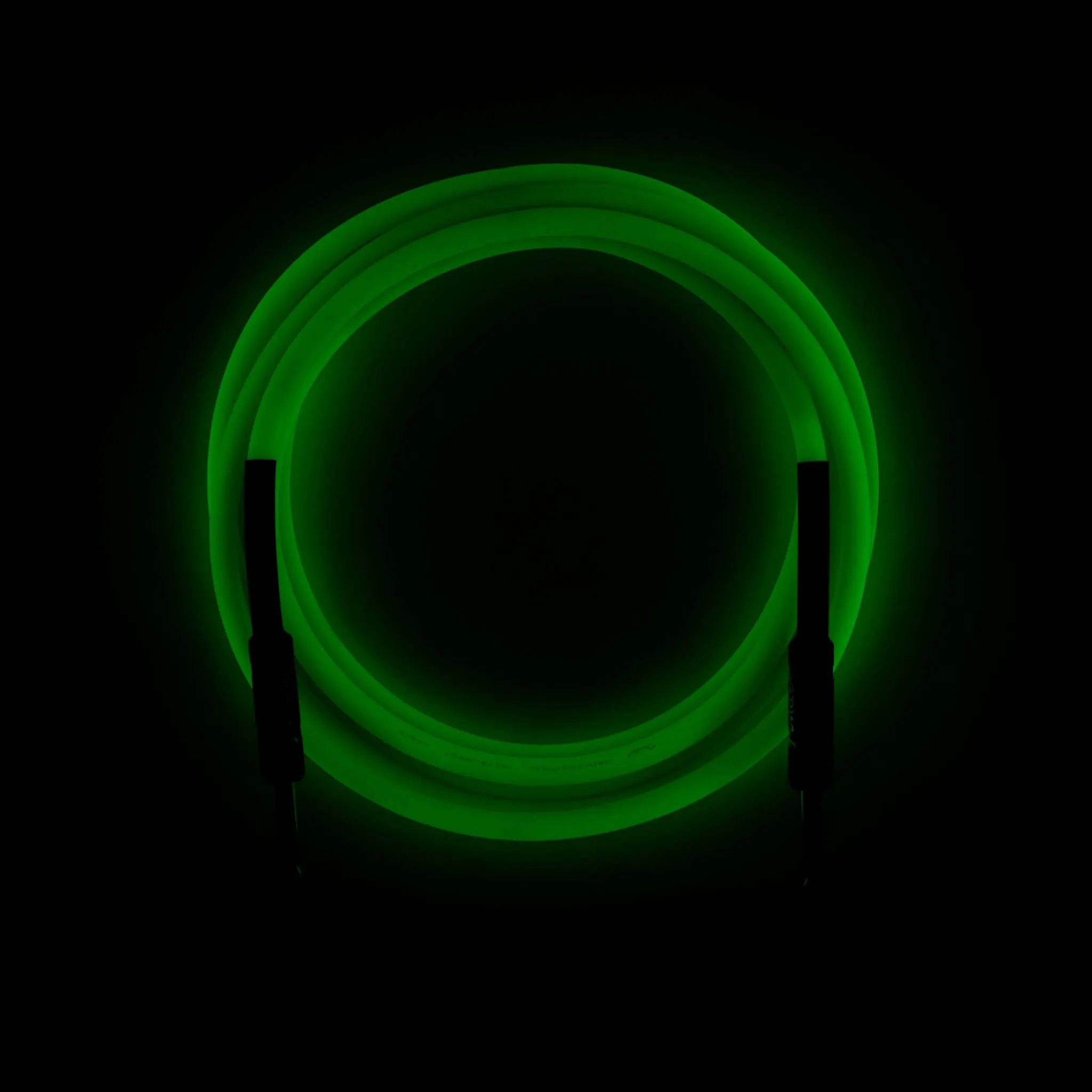 Fender 10 FT Professional Series Glow in the Dark Instrument Cable, Green