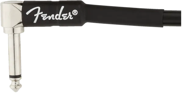 Fender Professional Series Instrument Cable, Straight-Angle, 25', Black
