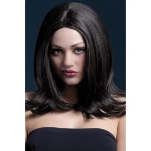 Fever Sophia Wig - Brown, Long Layered with Centre Parting