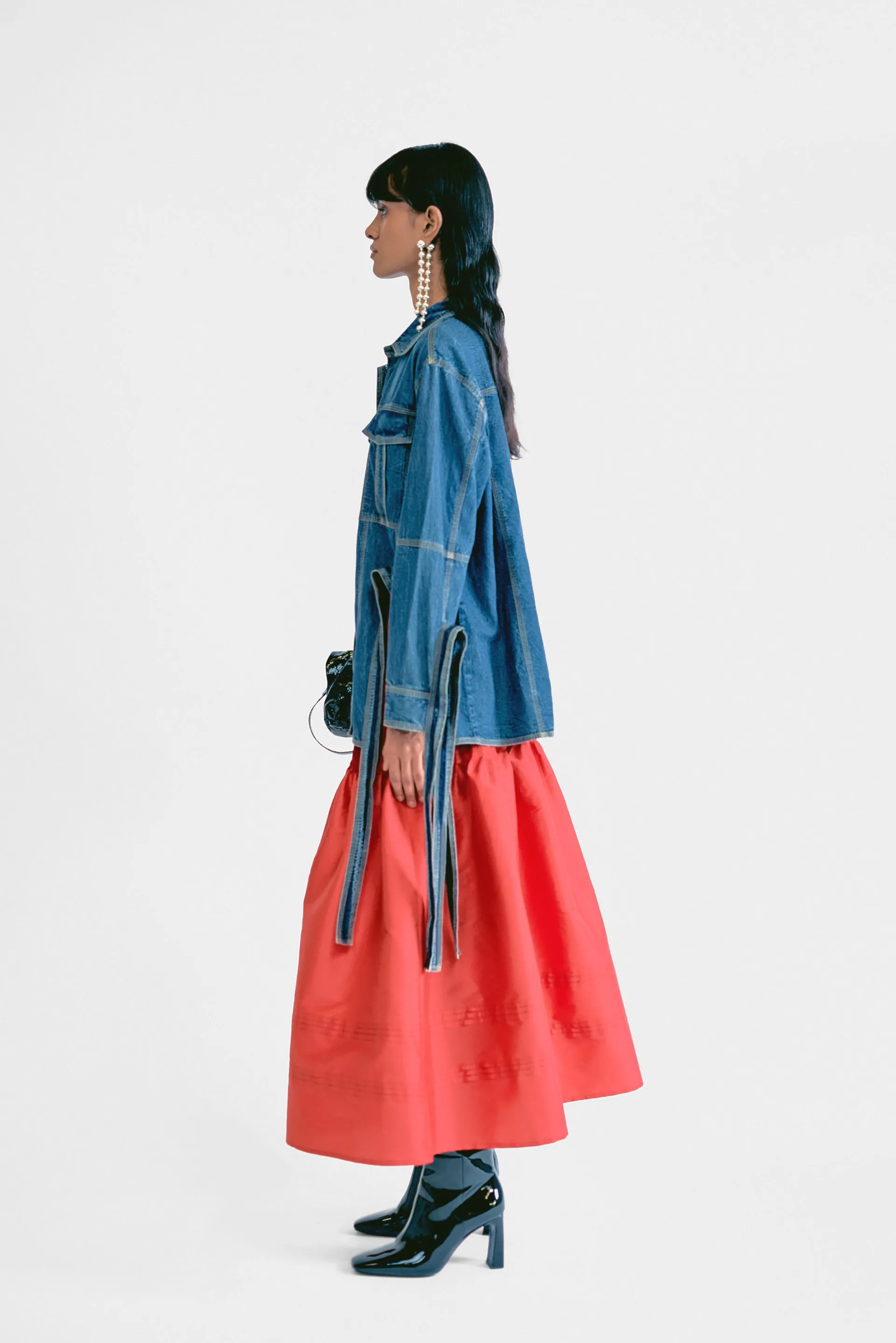 Flounce Skirt - Red