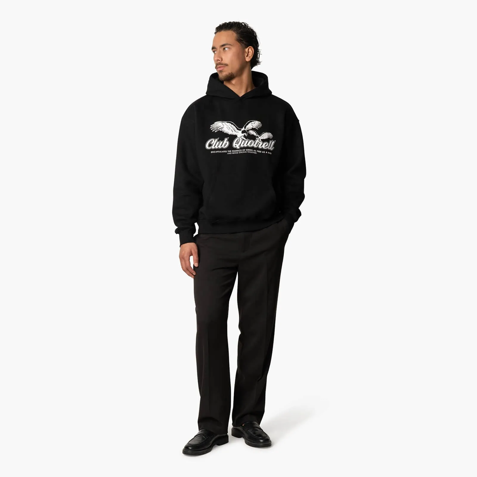 FREEDOM HOODIE | BLACK/WHITE
