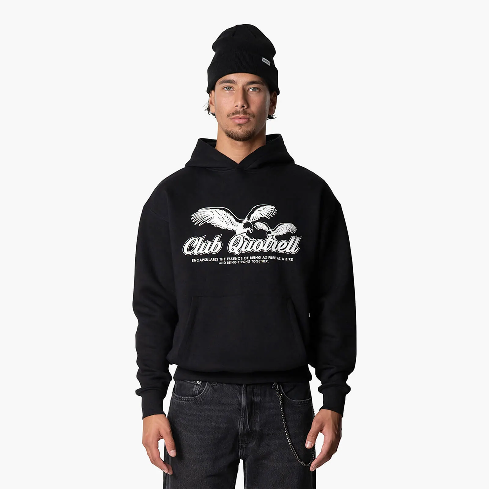 FREEDOM HOODIE | BLACK/WHITE