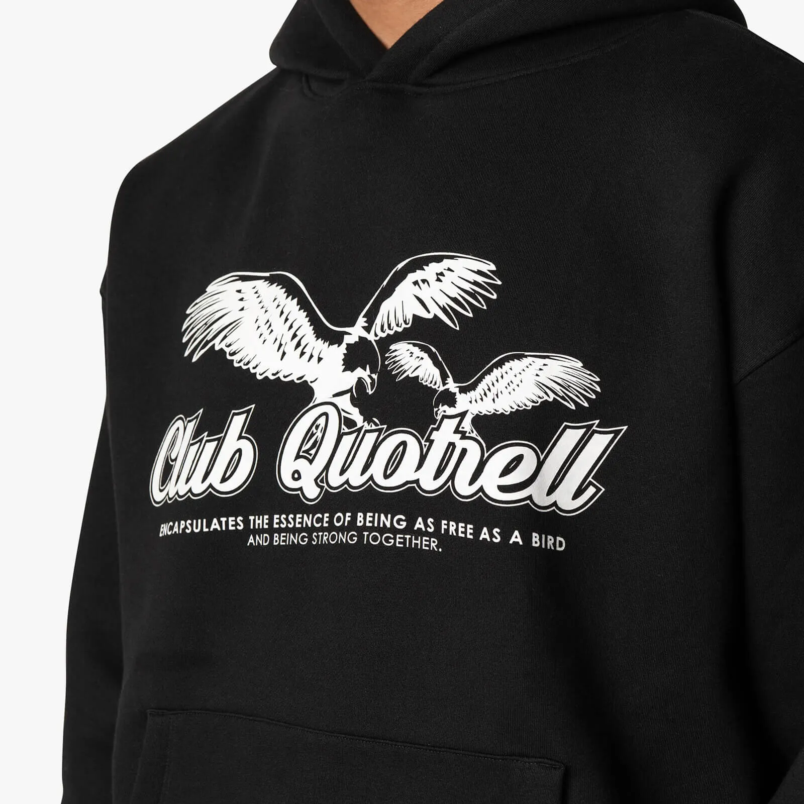 FREEDOM HOODIE | BLACK/WHITE