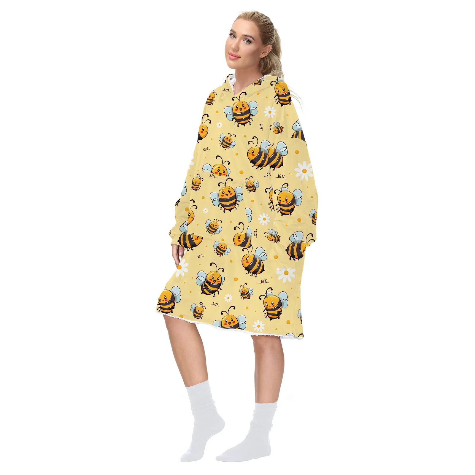 Fun Patterned Unisex Oversized Wearable Blanket