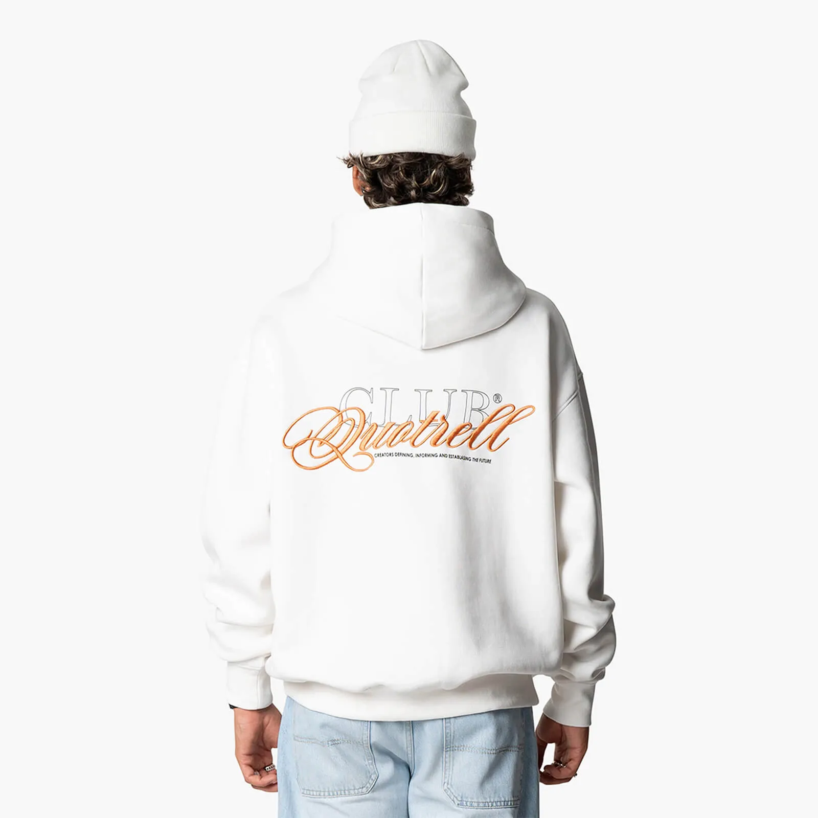 FUTURA HOODIE | OFF WHITE/ORANGE