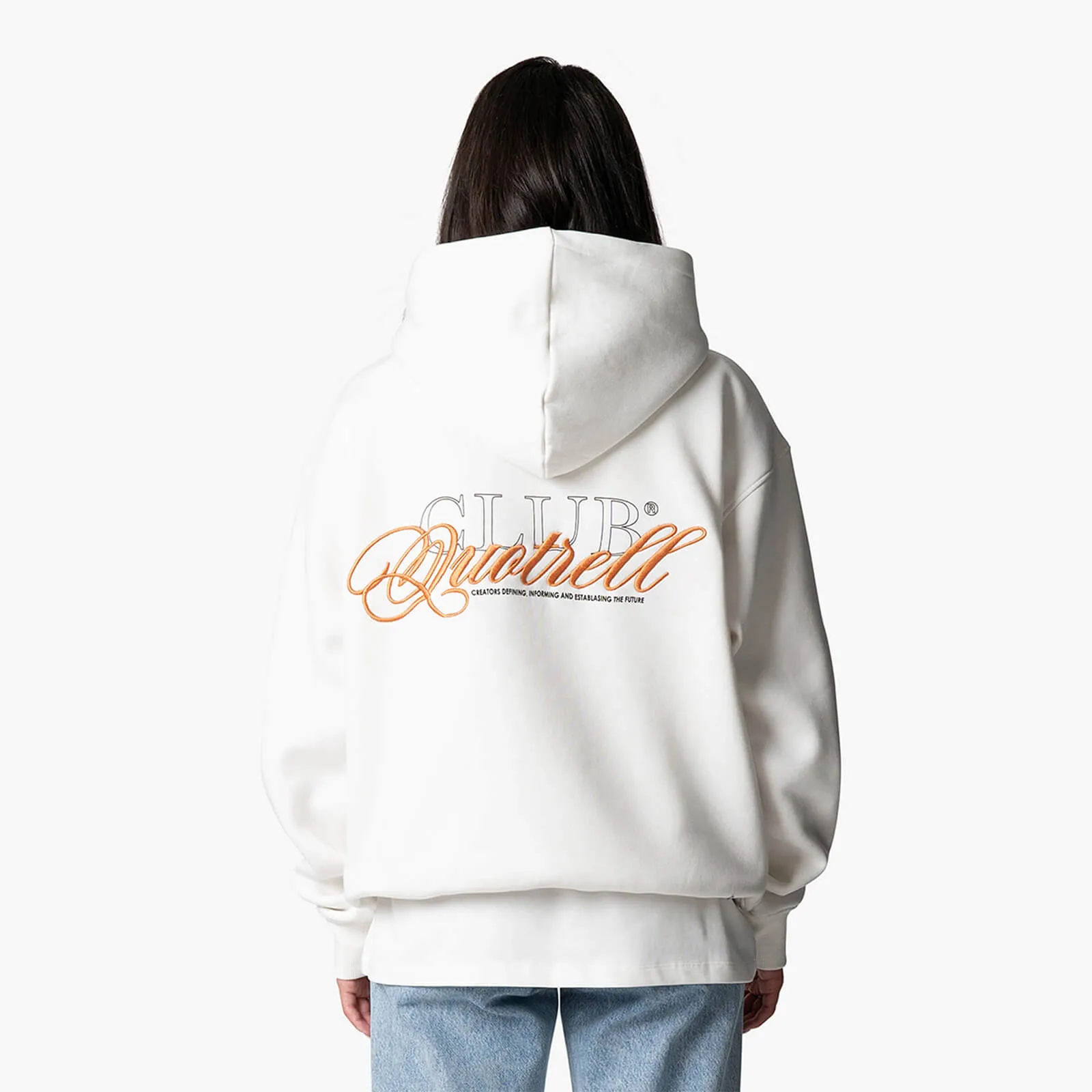 FUTURA HOODIE | OFF WHITE/ORANGE
