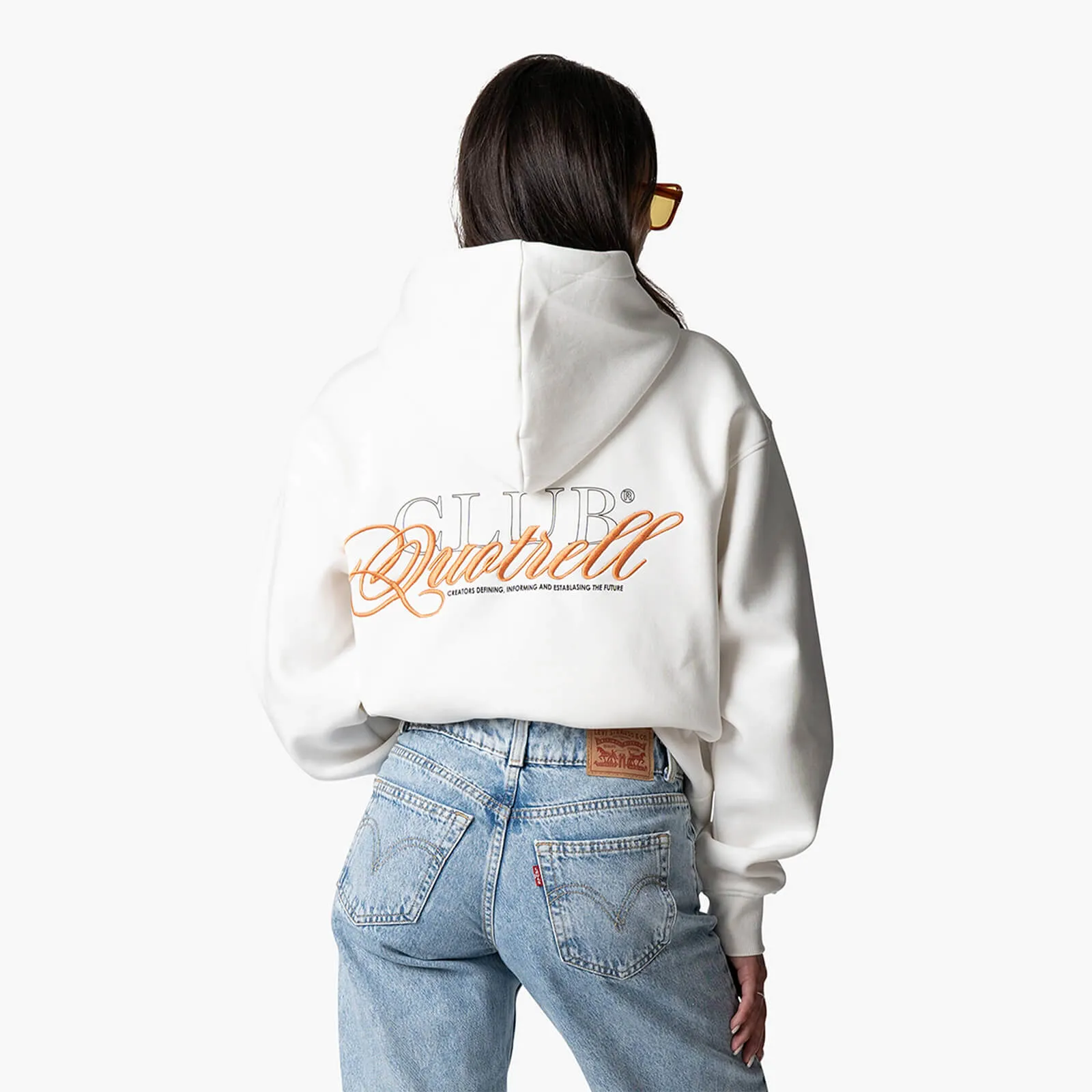 FUTURA HOODIE | OFF WHITE/ORANGE