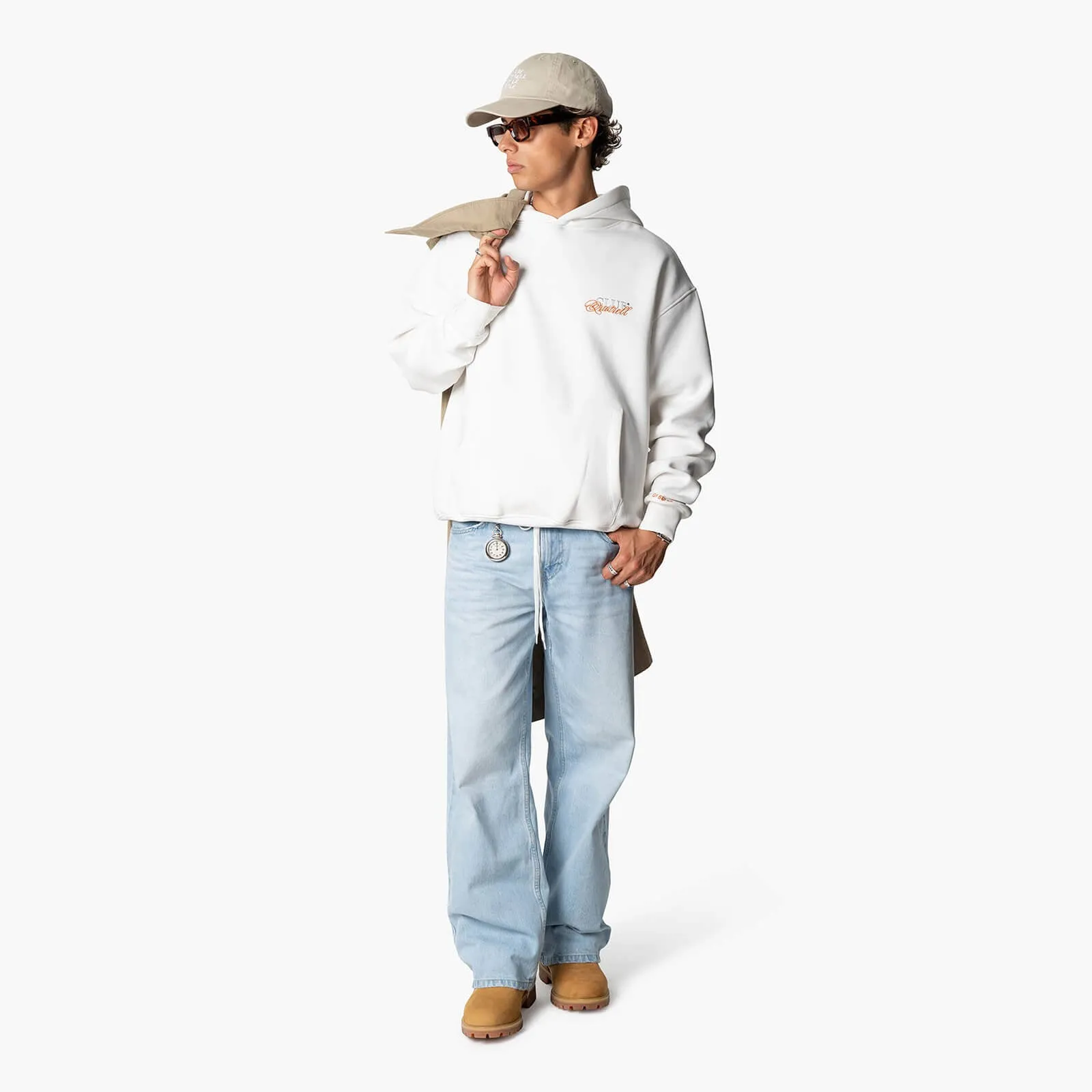 FUTURA HOODIE | OFF WHITE/ORANGE