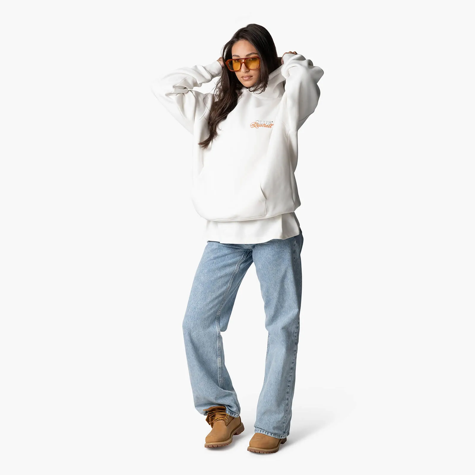 FUTURA HOODIE | OFF WHITE/ORANGE