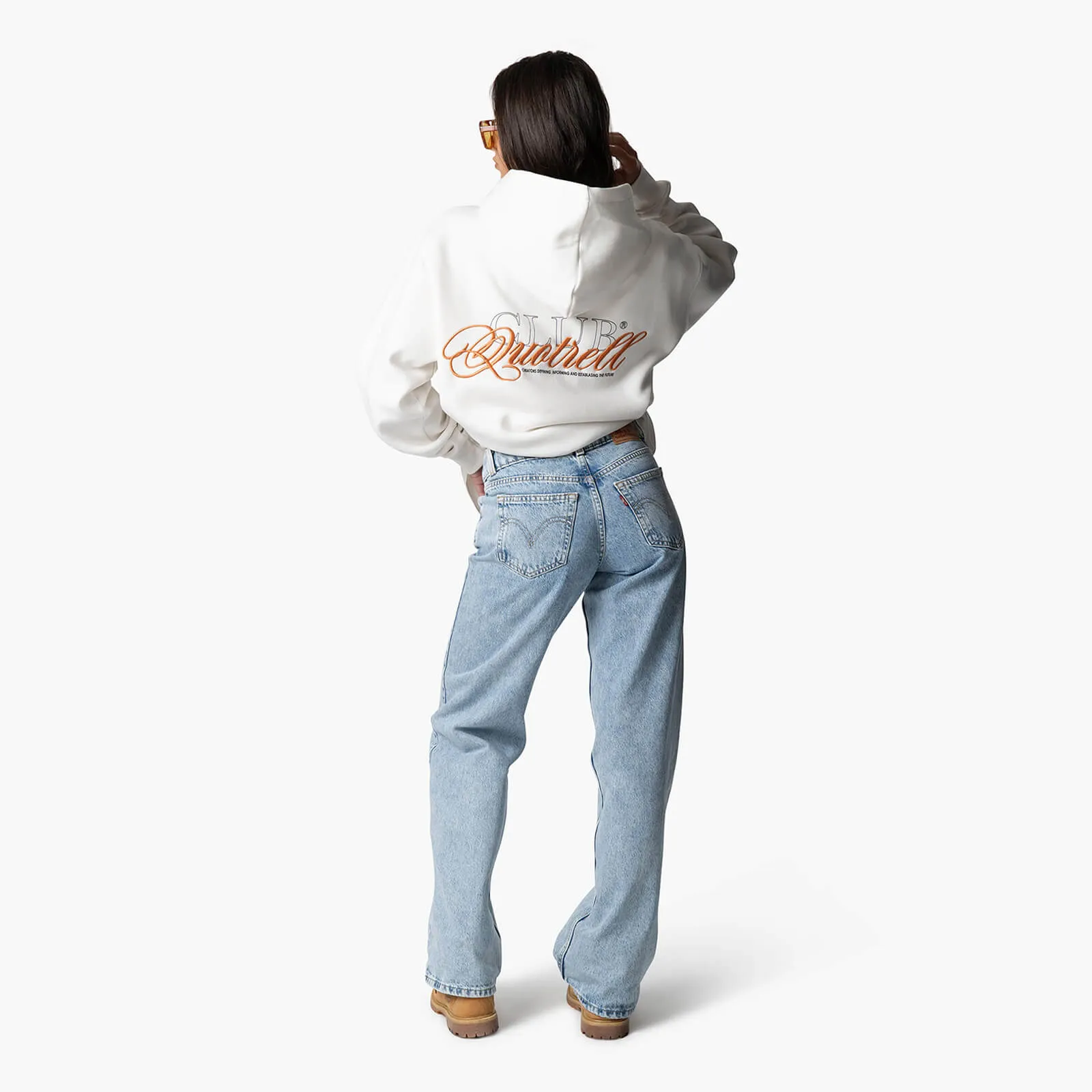 FUTURA HOODIE | OFF WHITE/ORANGE
