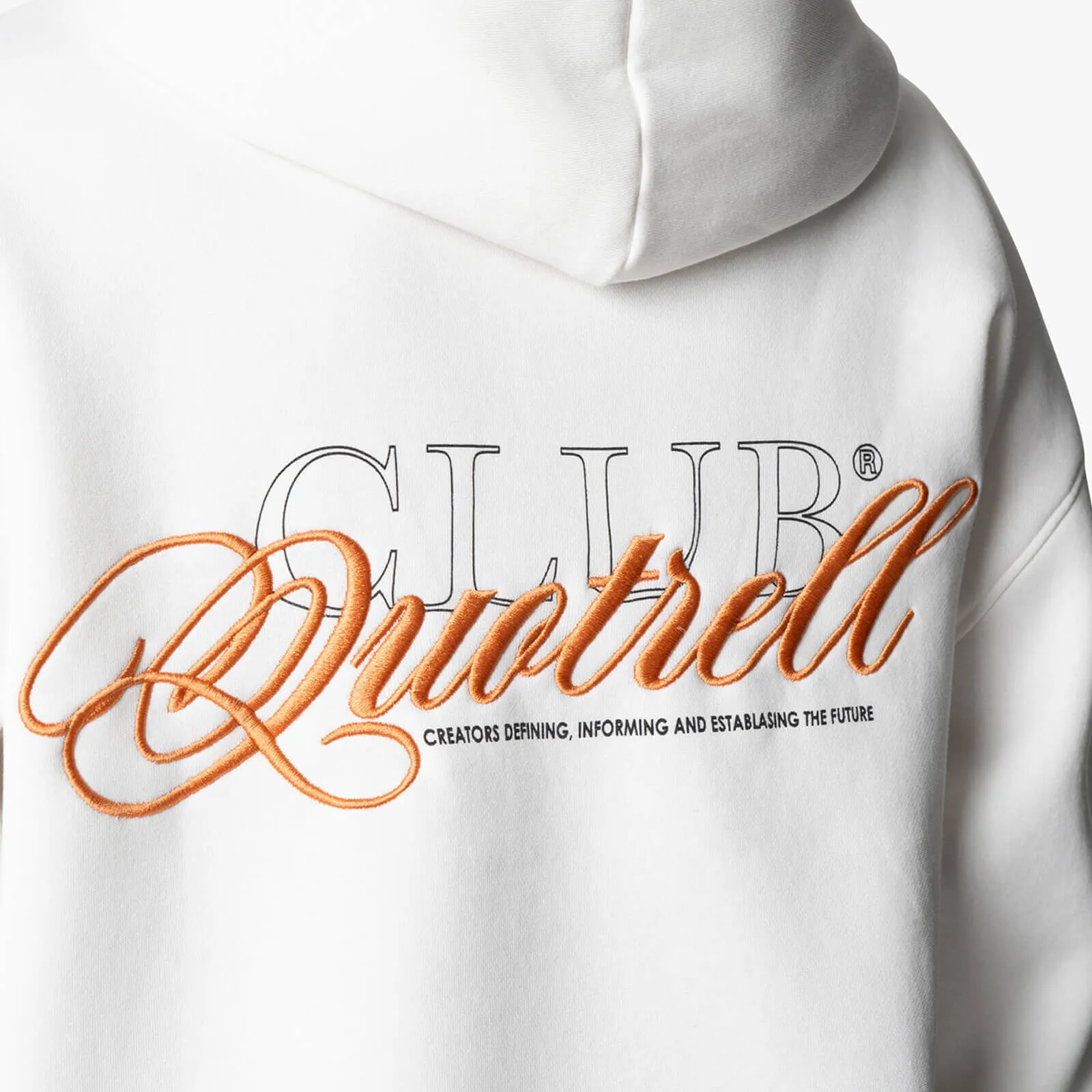 FUTURA HOODIE | OFF WHITE/ORANGE