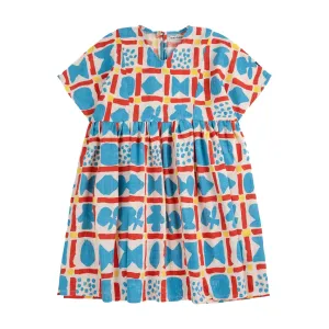 Gemetric Game All Over Woven Dress