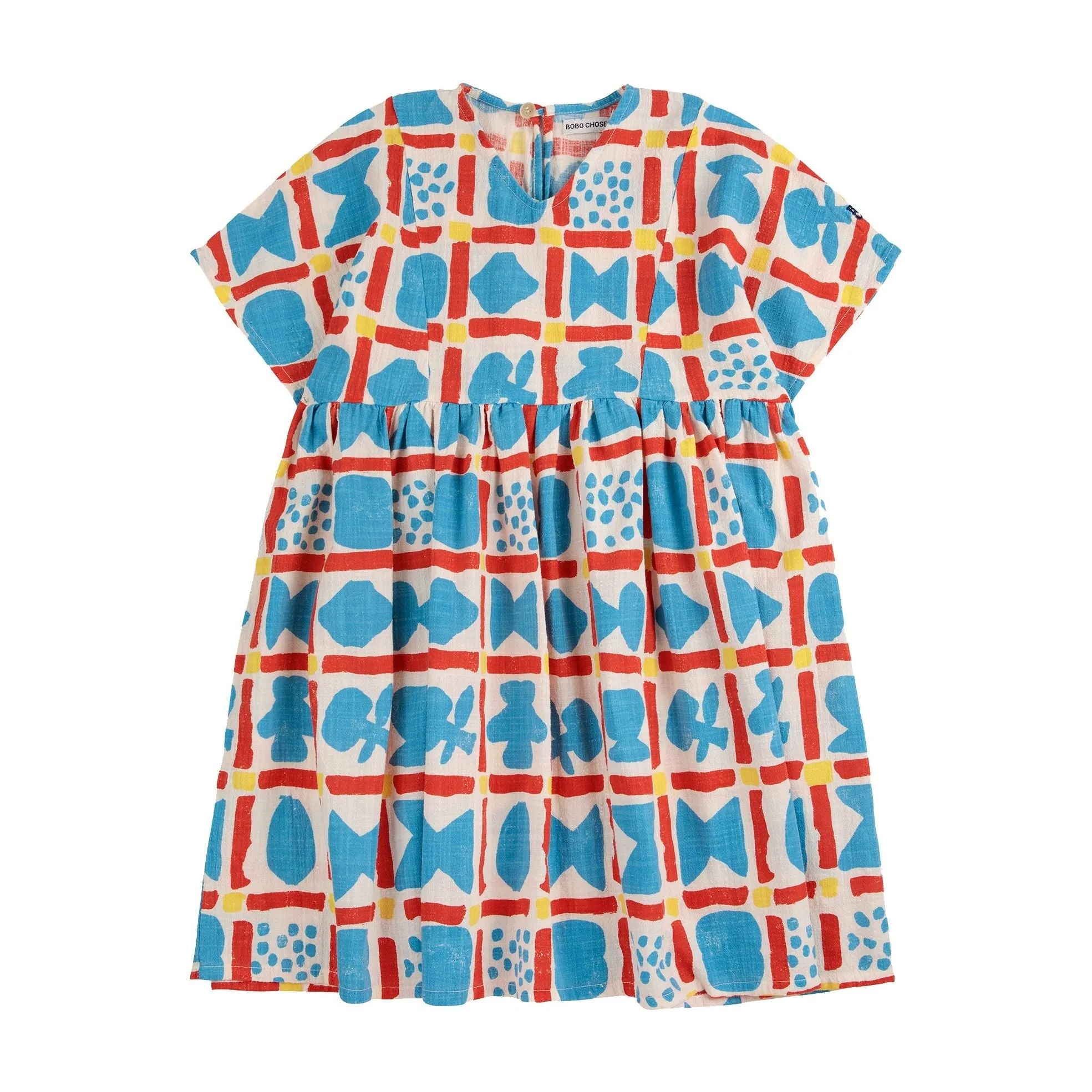 Gemetric Game All Over Woven Dress