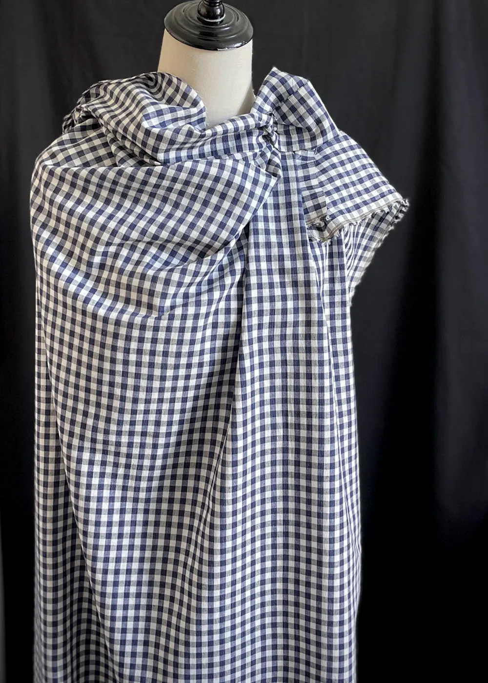 Getaway Cotton Gingham, Classic Blue