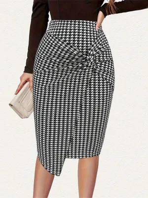 Gingham Checkered Skirt