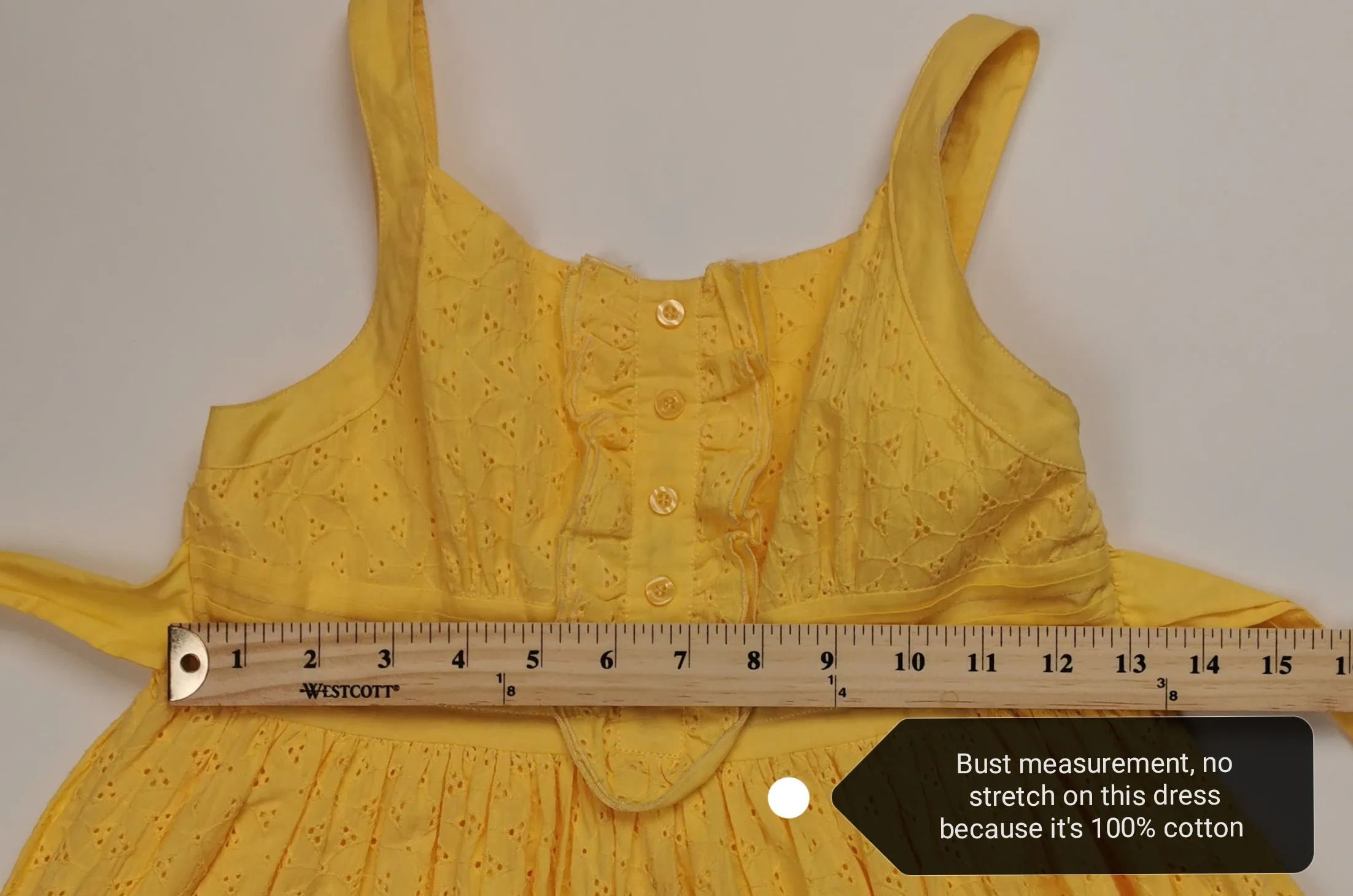 GIRL SIZE 10 YEARS - YOUNGSTREET, Eyelet Summer Dress EUC B37