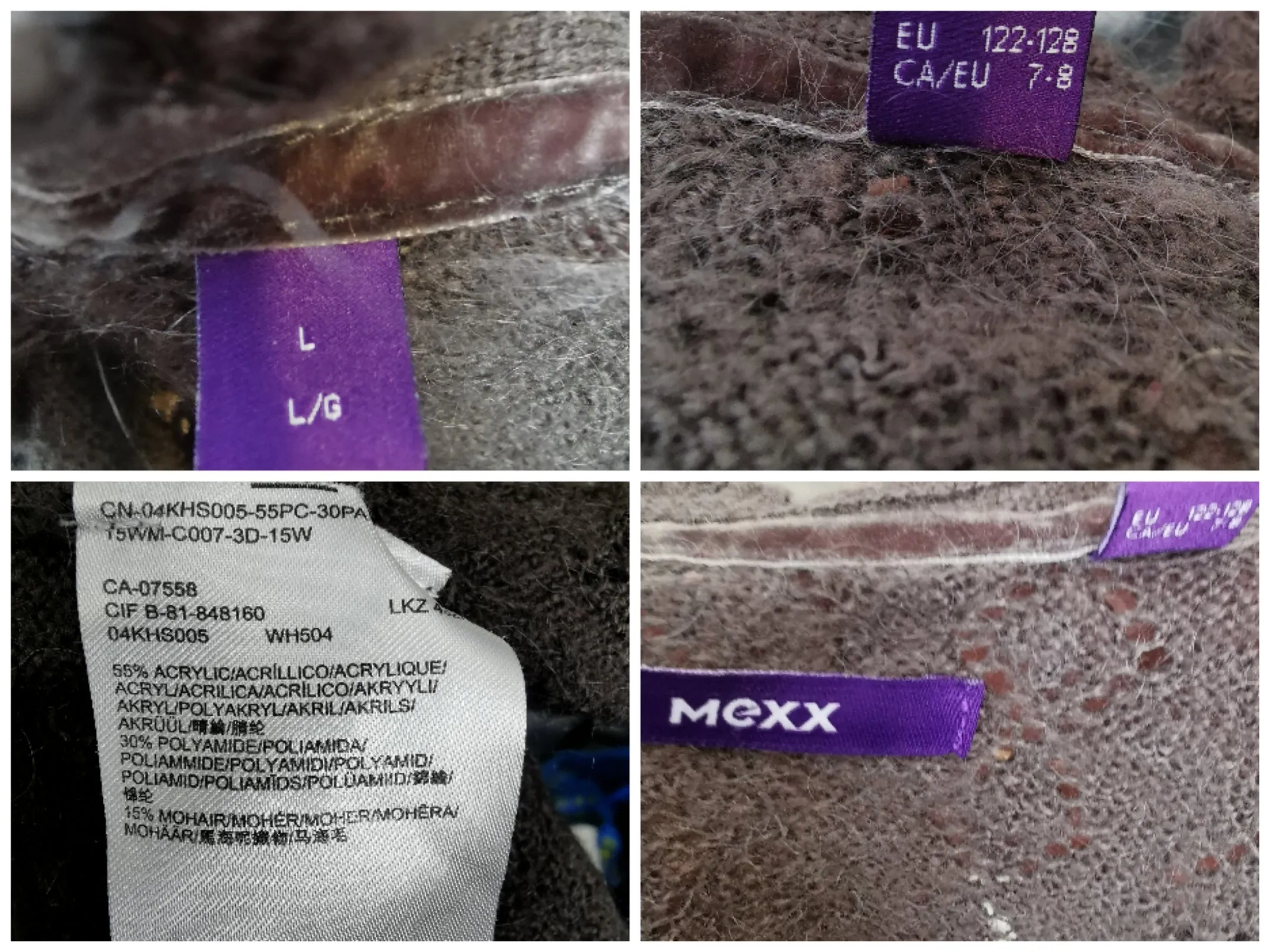 GIRL SIZE LARGE (7/8 YEARS) - MEXX Kids, Super Soft Knit Sweater EUC B42