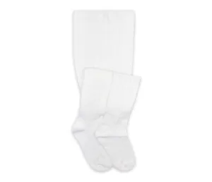 Girls Classic White Cable Knit Tights