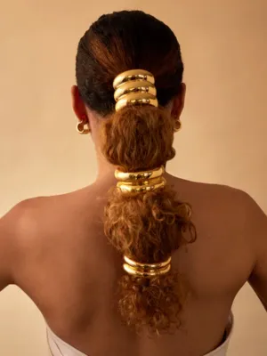 Gold Plated Glossy Double Arch Pony