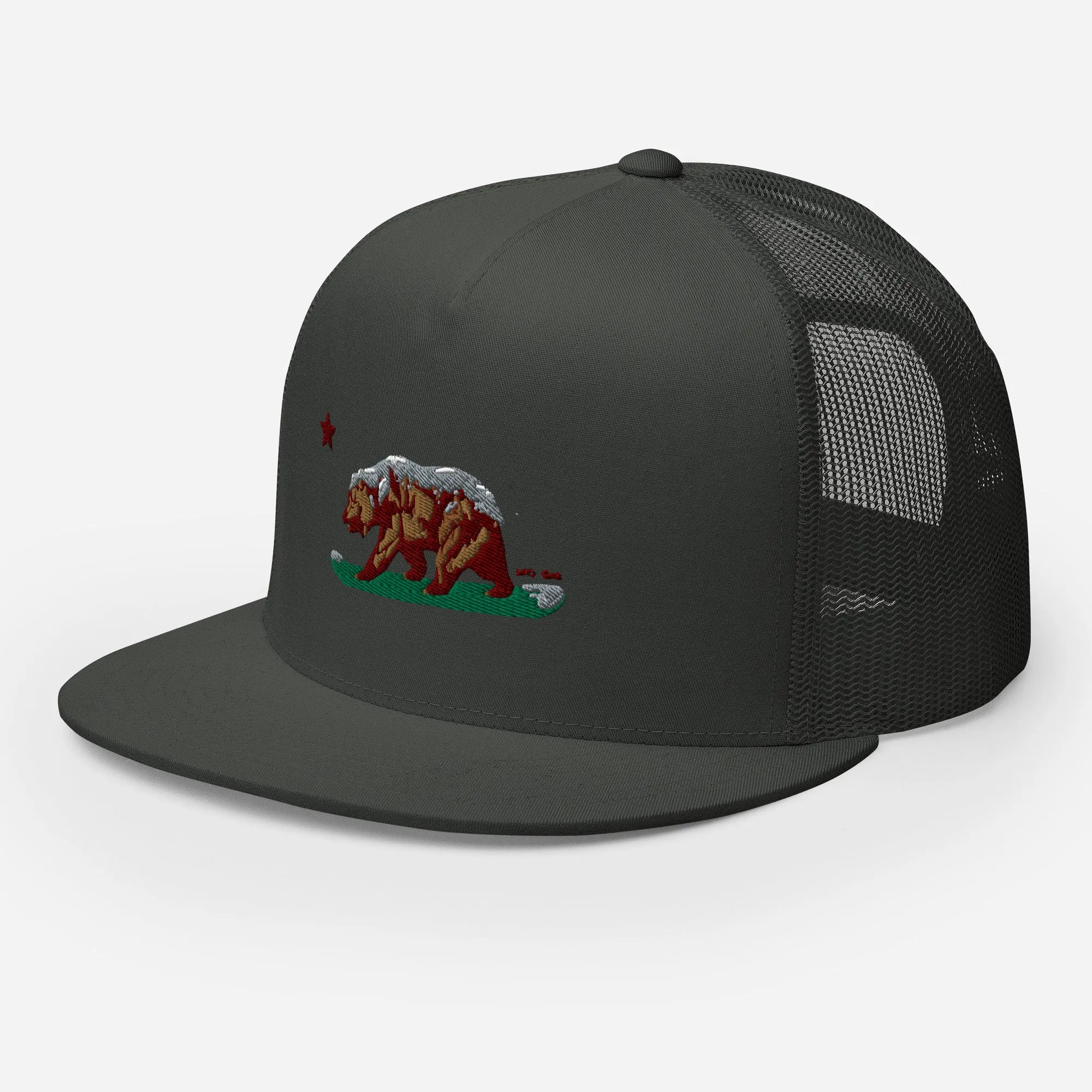 Goldie the CA Grizzly Trucker Cap