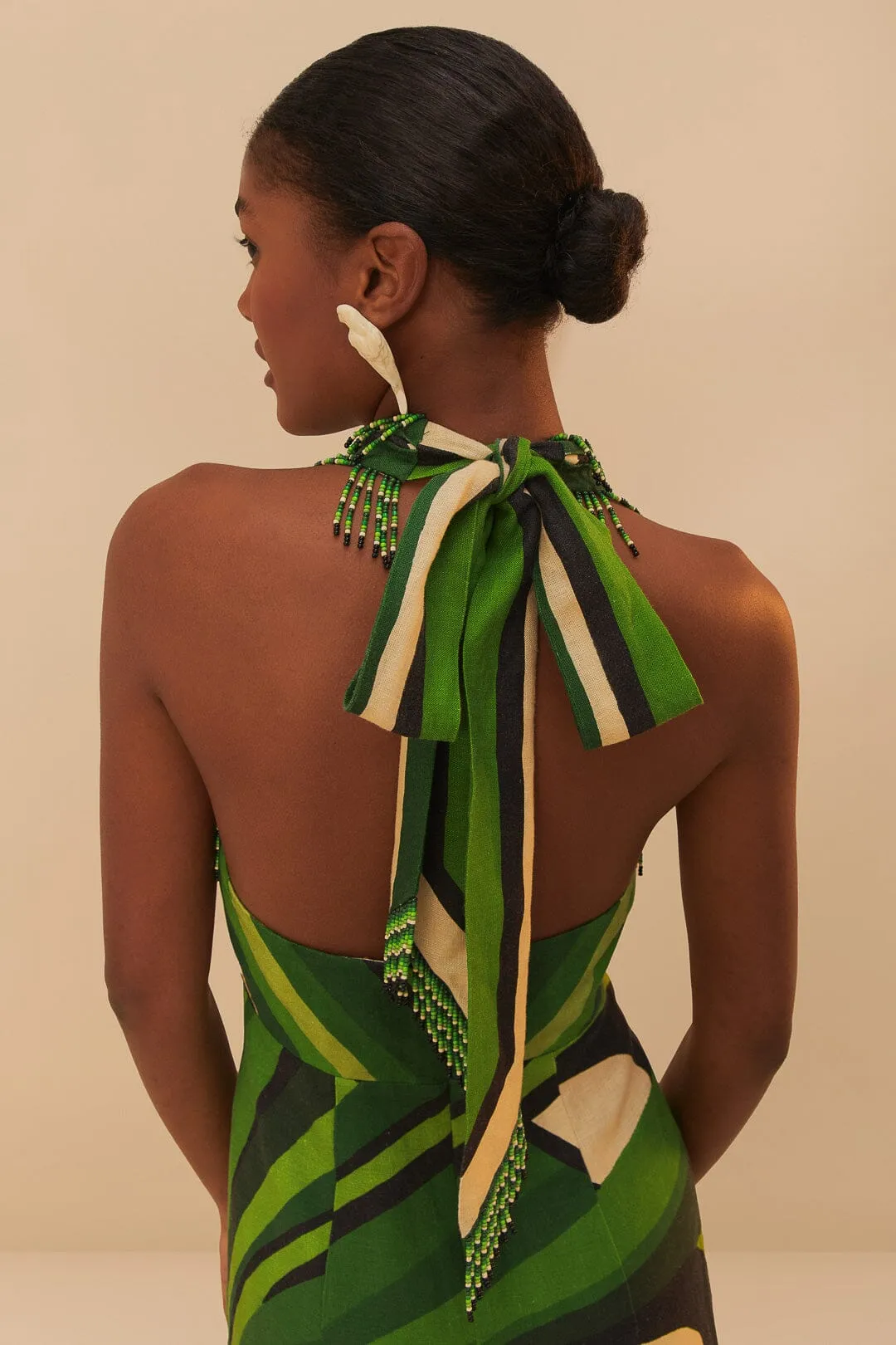 Green Toucan Tree Maxi Dress