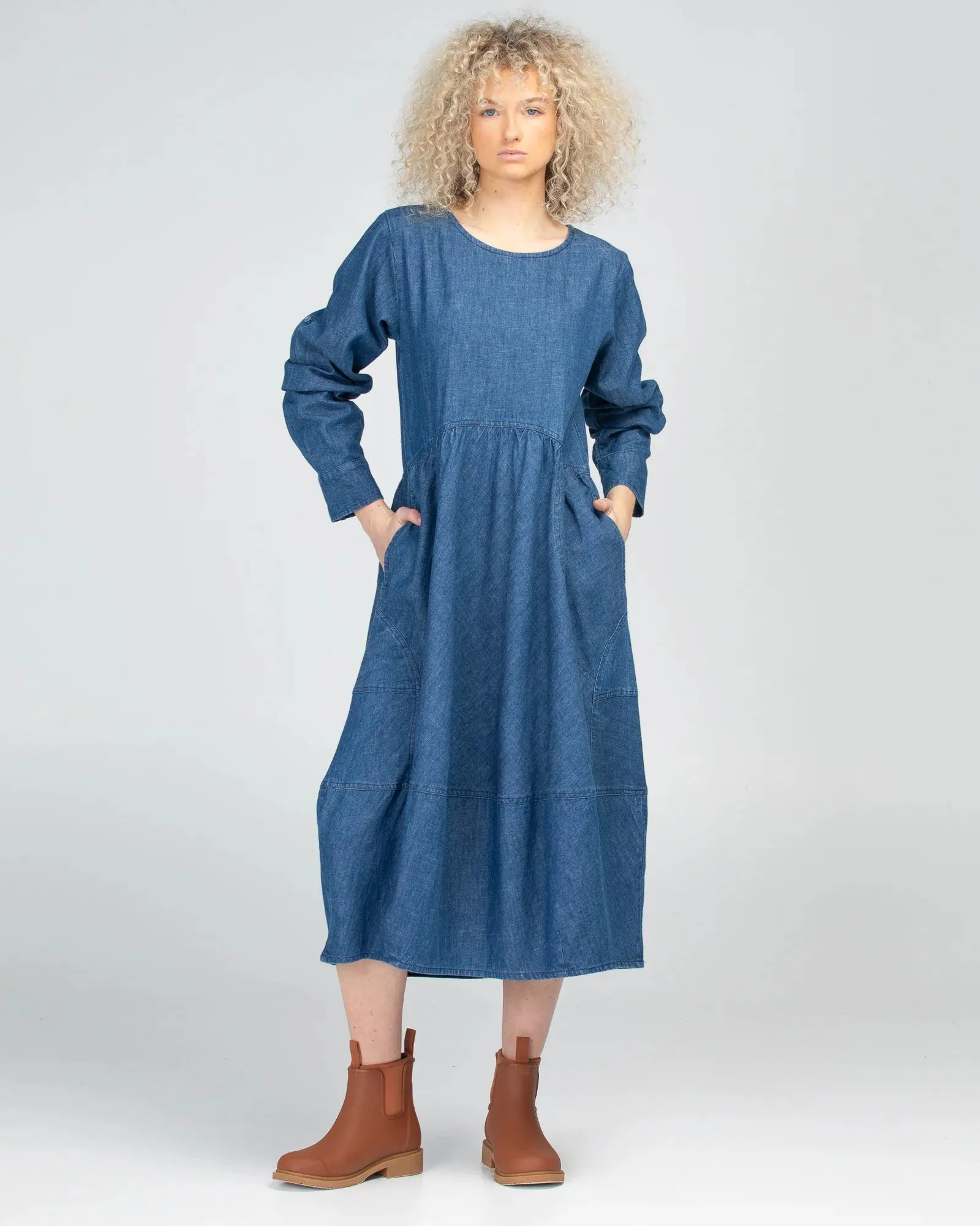 Guru Dress Basic - Mid Wash Denim