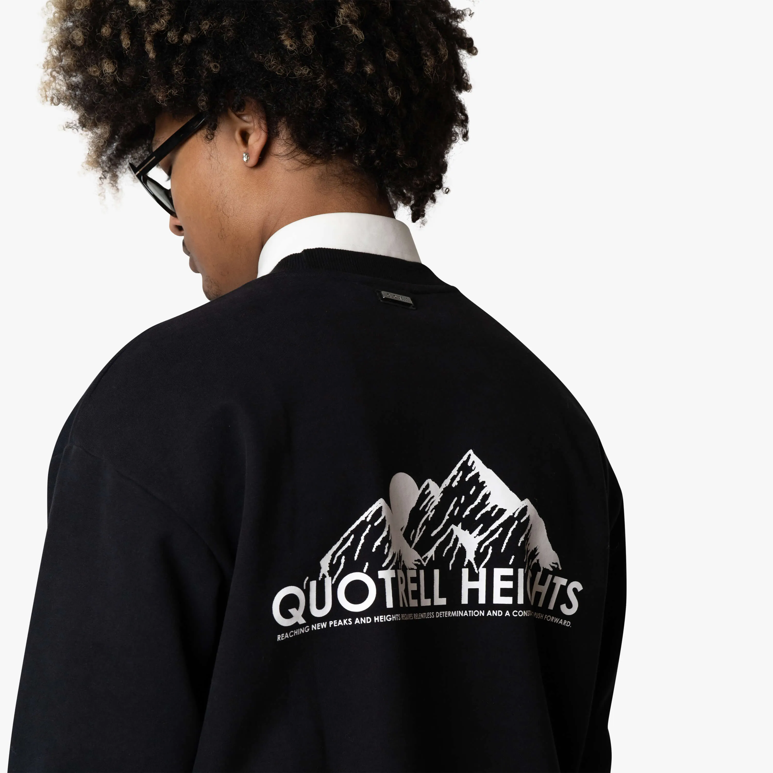 HEIGHTS CREWNECK | BLACK/WHITE