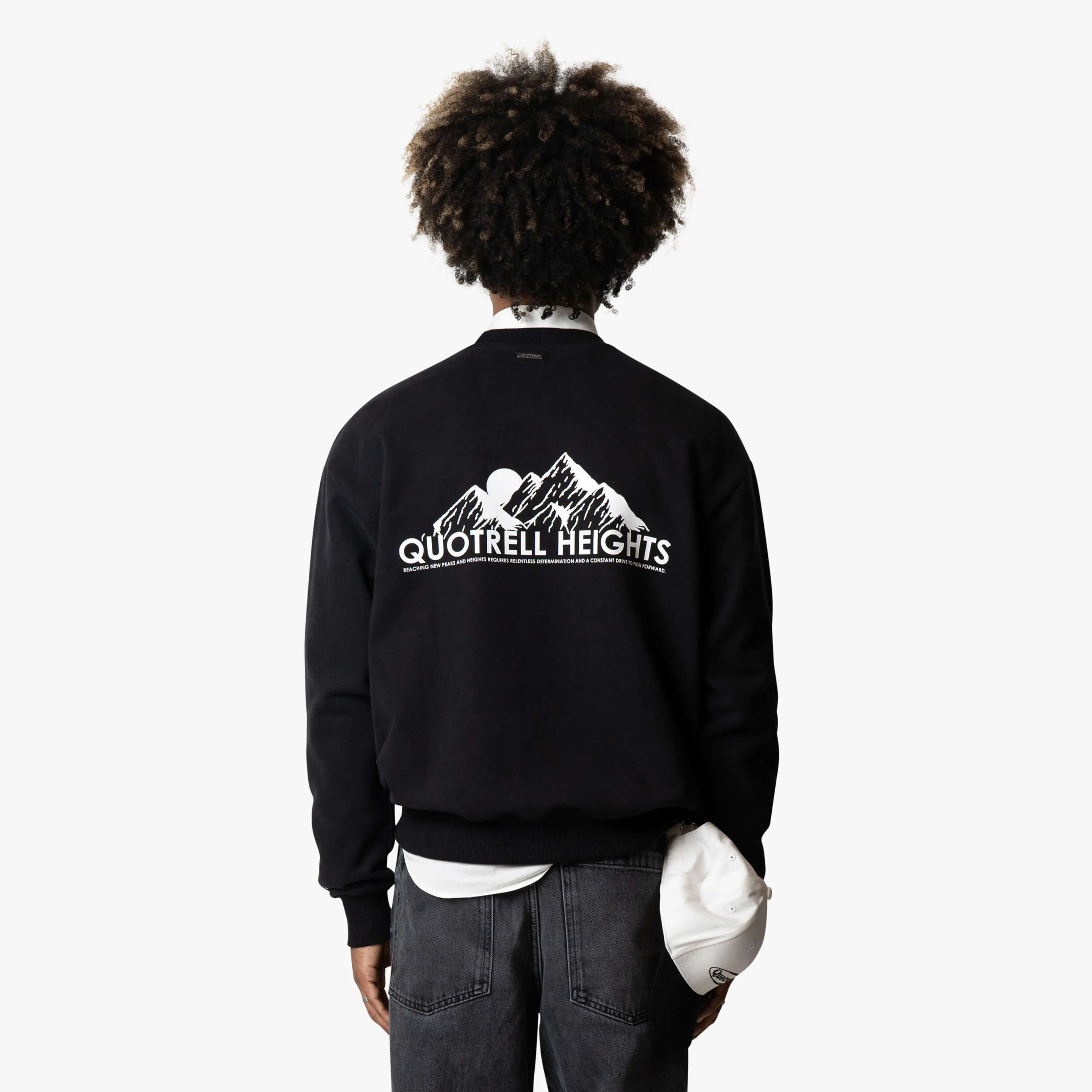 HEIGHTS CREWNECK | BLACK/WHITE