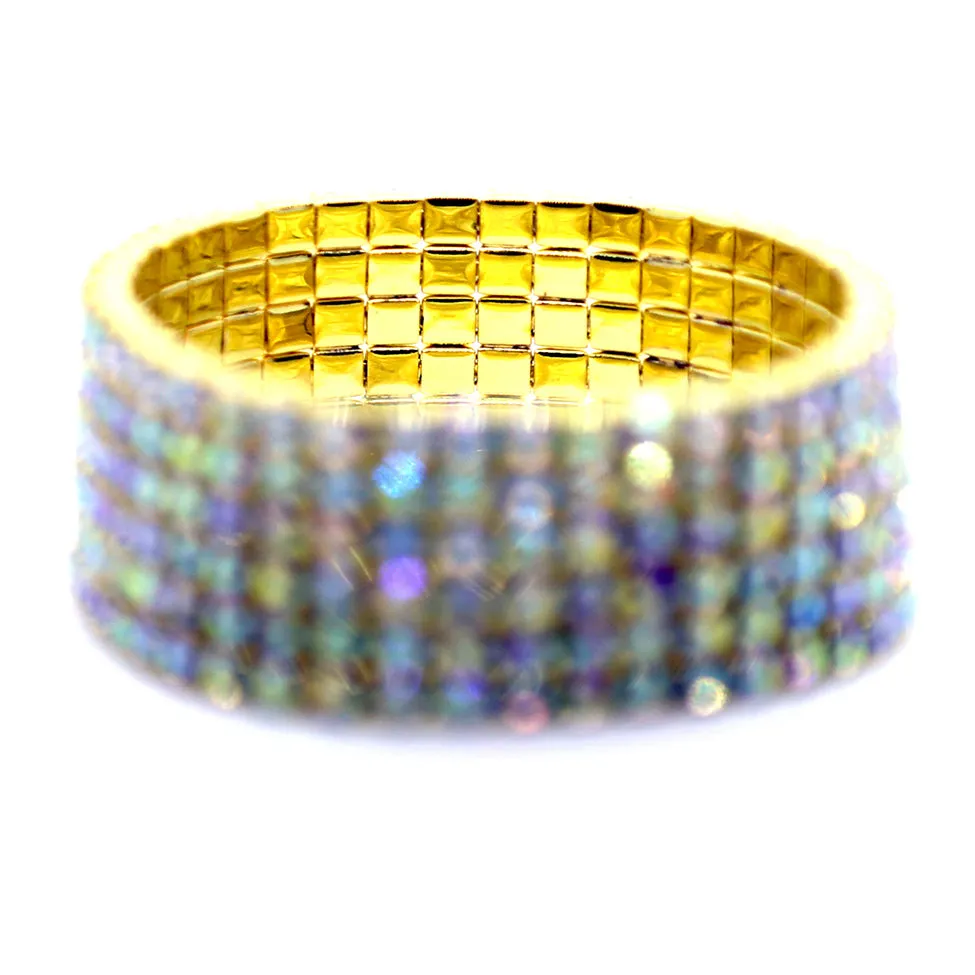 Helios: Light Gold Crystals Stretch Bracelet
