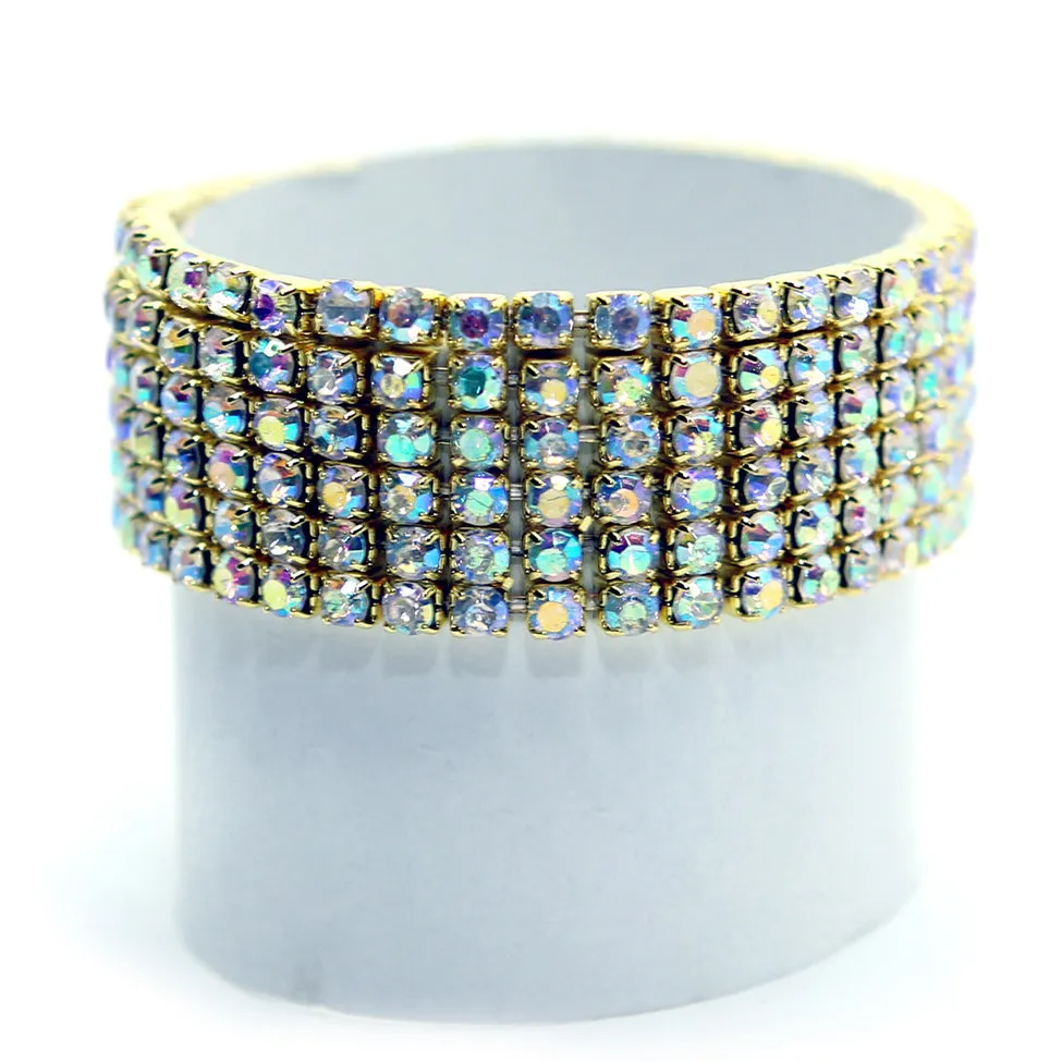 Helios: Light Gold Crystals Stretch Bracelet