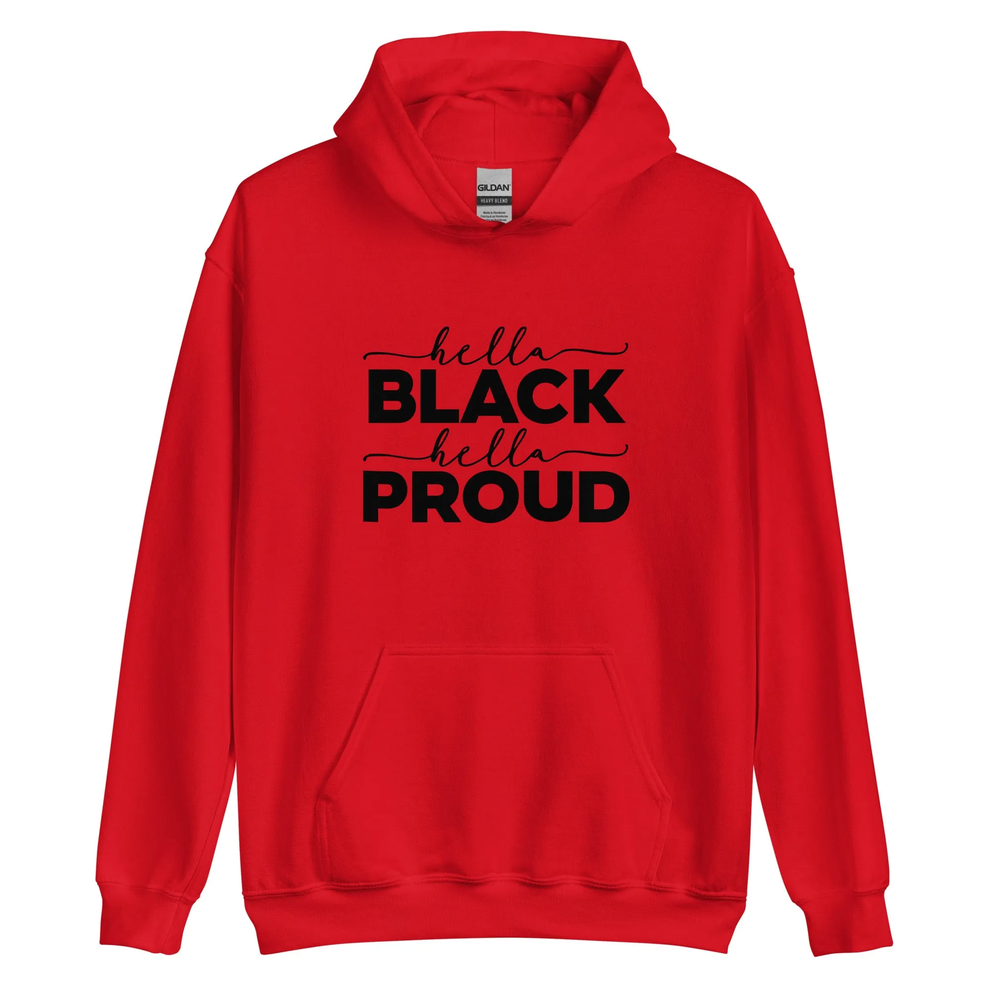 hella black halla proud hoodie