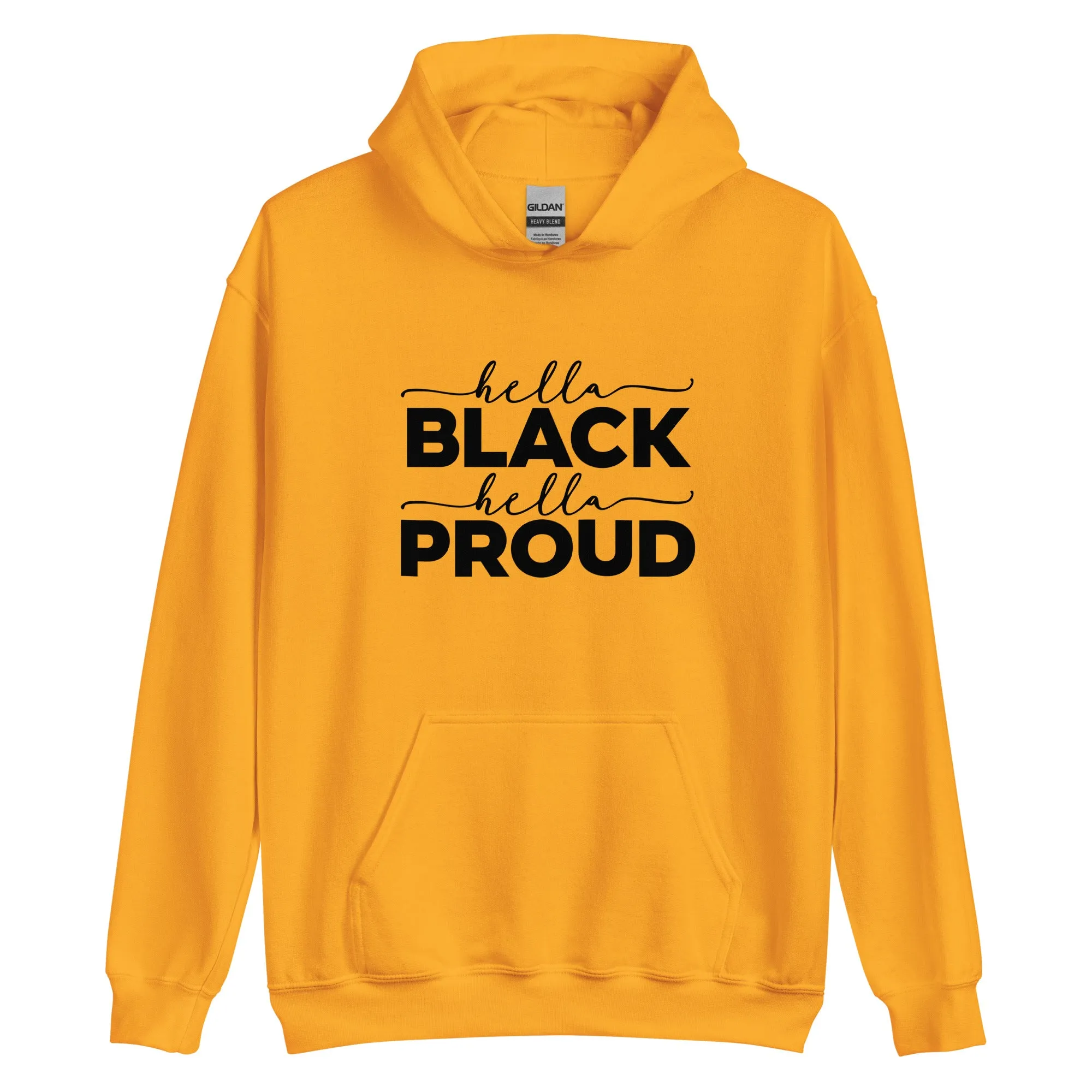 hella black halla proud hoodie