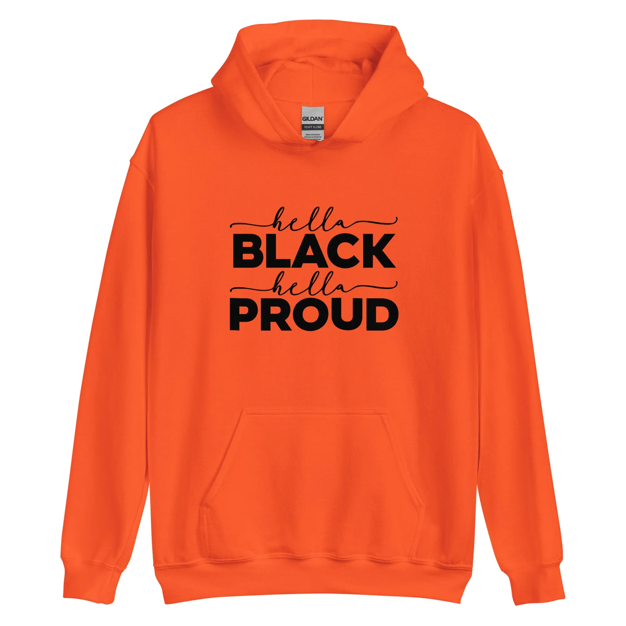 hella black halla proud hoodie