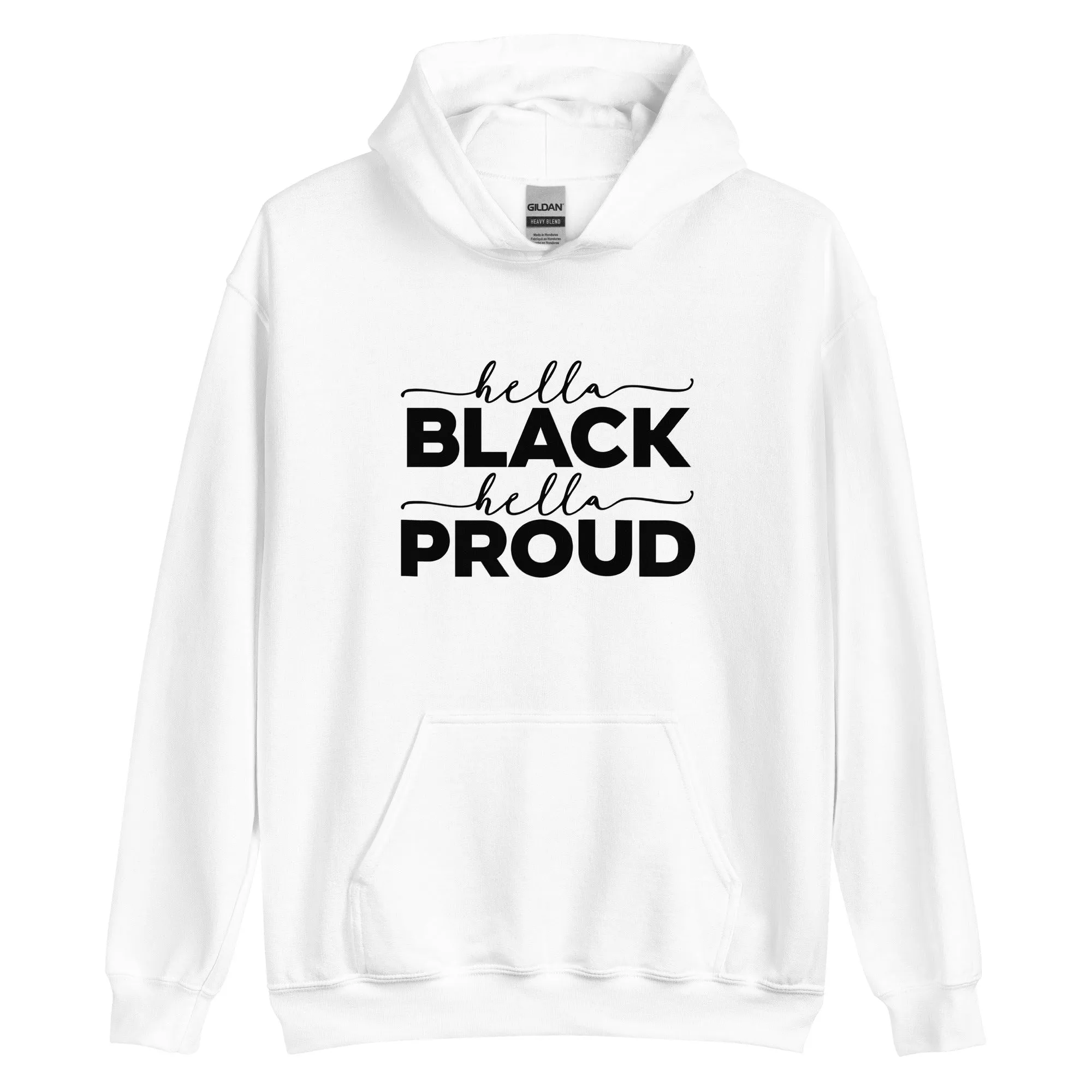 hella black halla proud hoodie