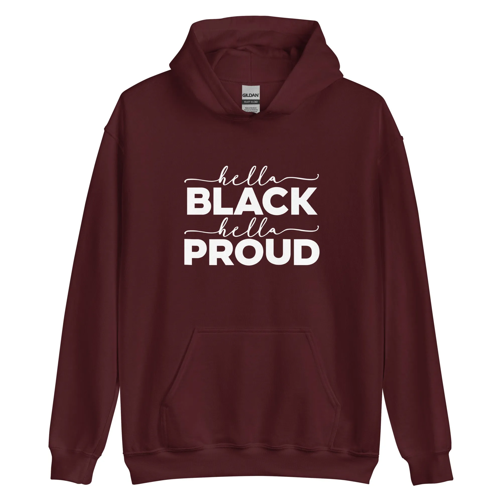 hella black halla proud hoodie