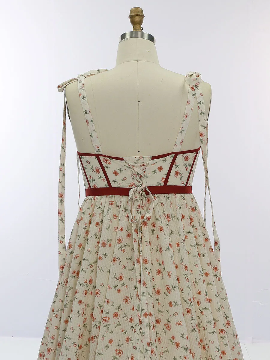 High Waist Floral Chiffon Maternity Dress for Photo Shoots YW231032-1