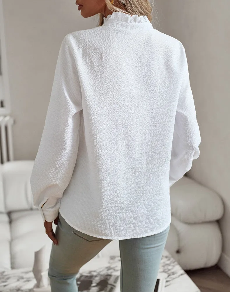 Hyacinth | Stylish Ruffle Detail Blouse