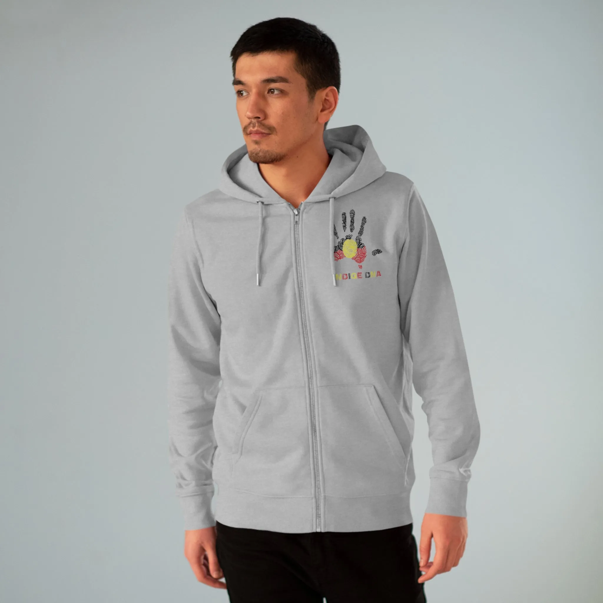 I Love Indigenous | Men's Cultivator Zip Hoodie | Eco Friendly & Sustainable