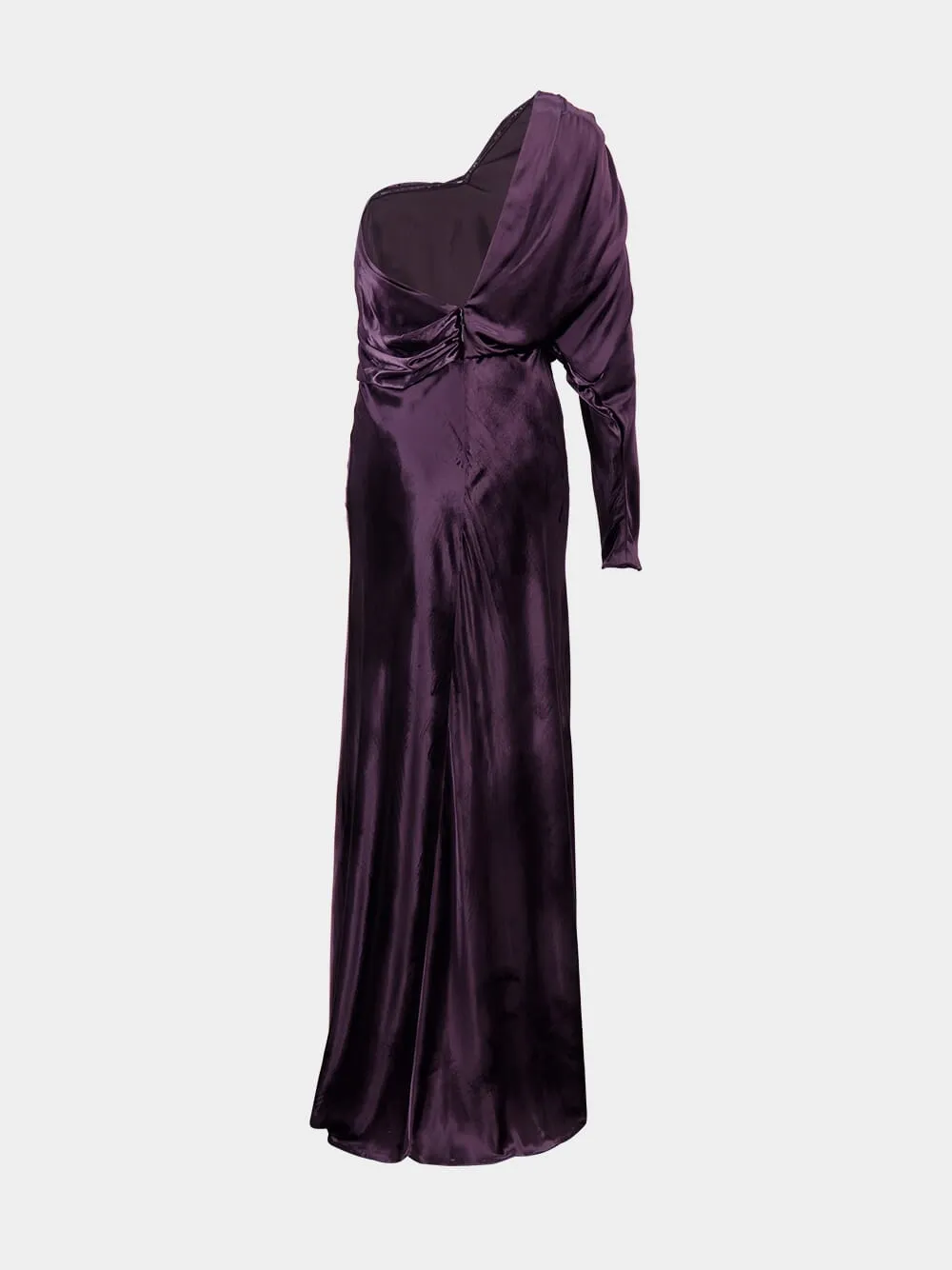 Illustration Asymmetric Velvet Gown