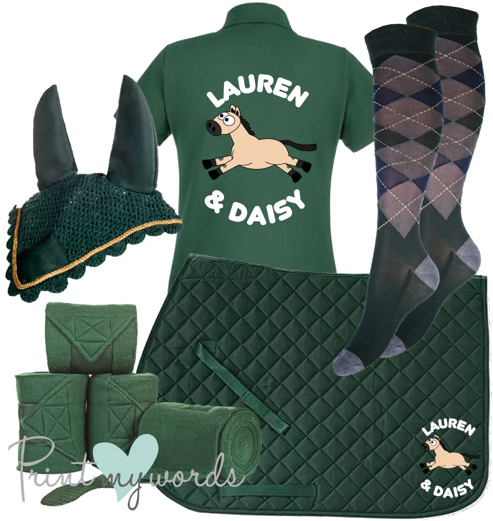 'Ivy' Children's Personalised Matching Equestrian Set - Plodders Design