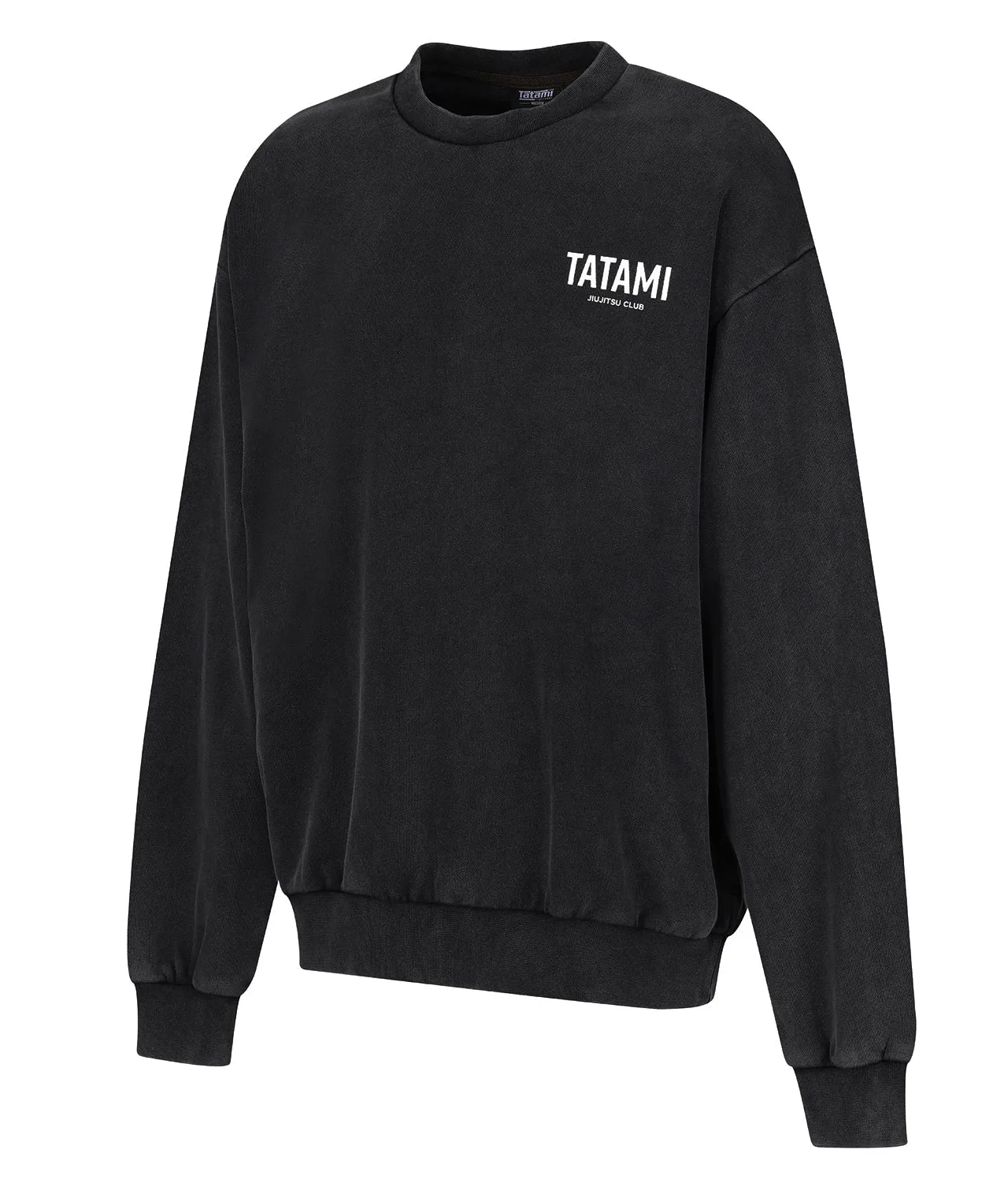 JJ Club Oversized Stonewashed Cotton Sweatshirt - Grey